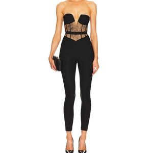 Black Billie Jumpsuit X Revolve - Michael Costello